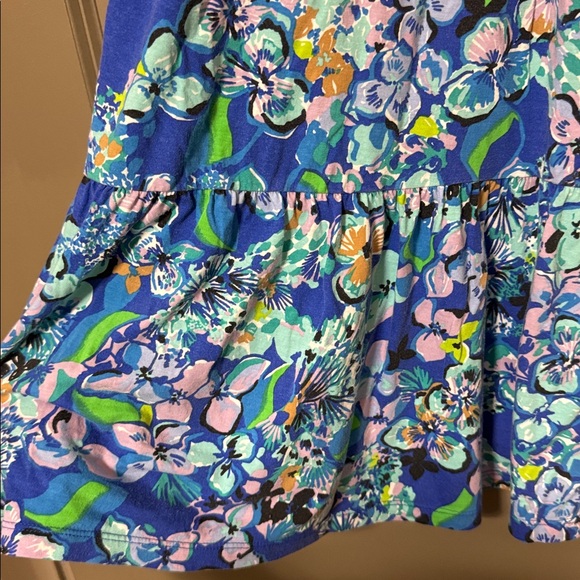 Lily Pulitzer • Alaina Dress Blue Grotto Twilight Tropics - Picture 6 of 6